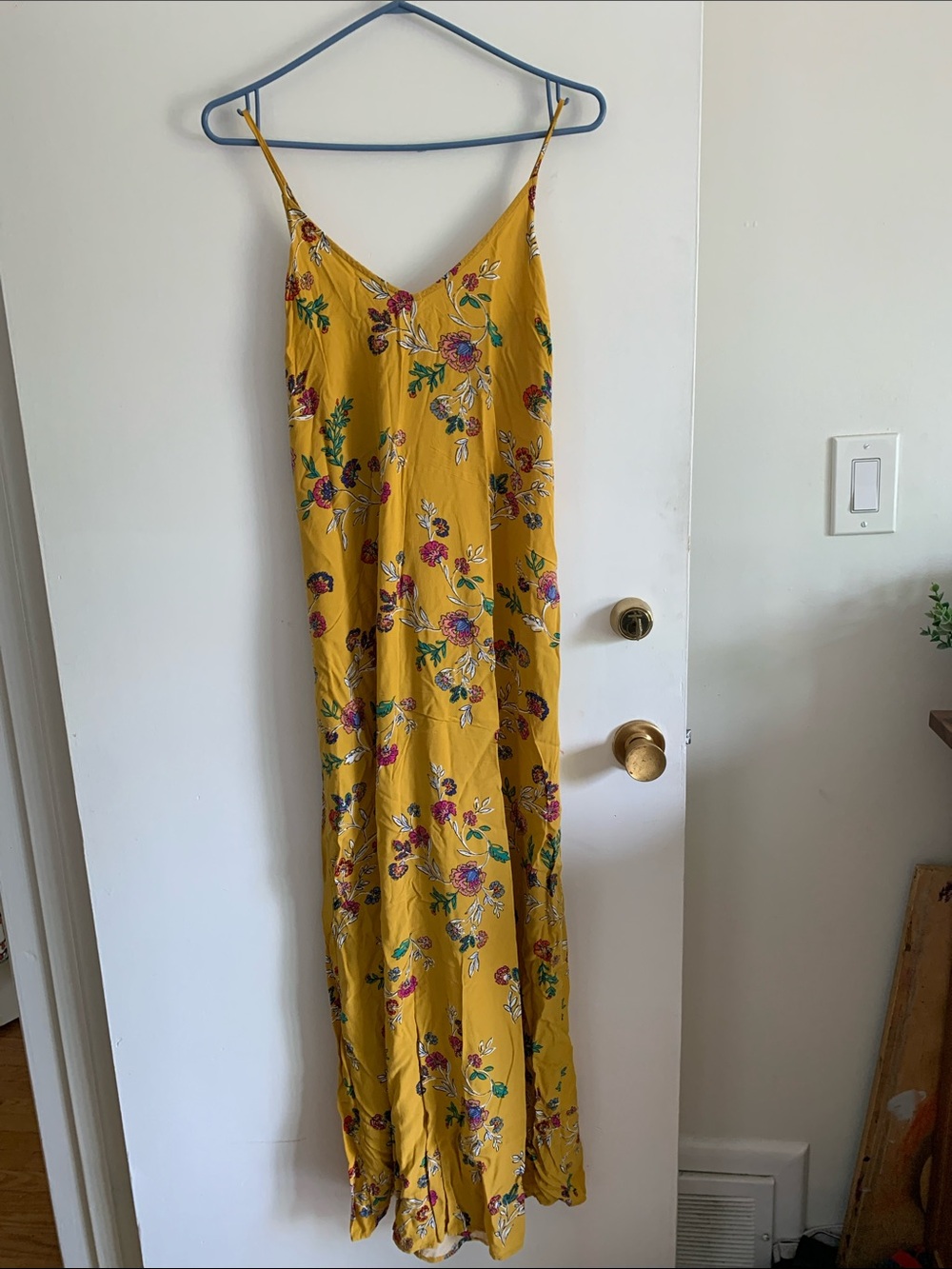 Old Navy Yellow Floral Maxi Dress